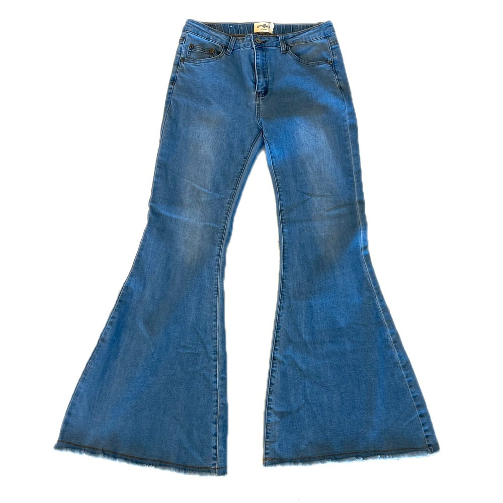 Umgee Flare Wide Leg Jeans in Classic Blue - Size 3